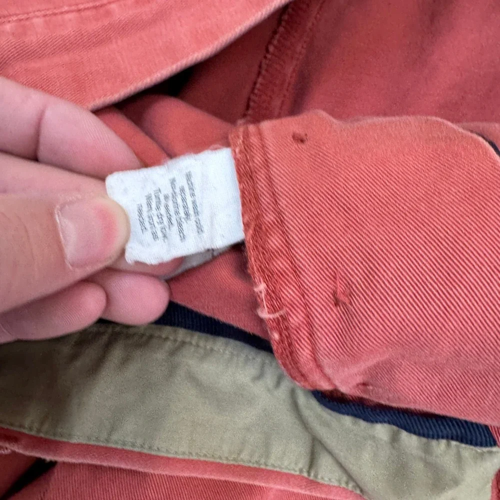 J Crew Pants Mens 34x30 Red Orange Chino Relaxed Fit Preppy Gorpcore Hong Kong